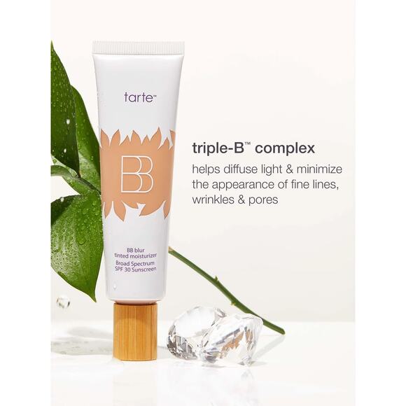 Tarte BB Blur Tinted Treatment Primer Moisturizer SPF 30 Tan Deep 1 oz - Picture 2 of 6